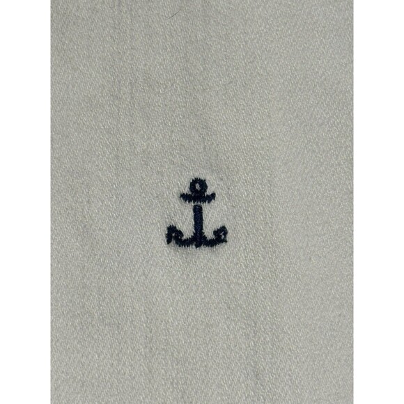 Lilly Pulitzer Sailor Pants Womens 8 White Anchor Embroidered Nautical Preppy - Picture 7 of 13